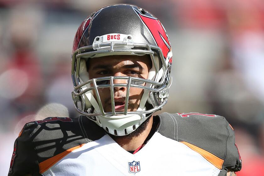 Tampa Bay's Mike Evans plays against San Francisco on Oct. 23.