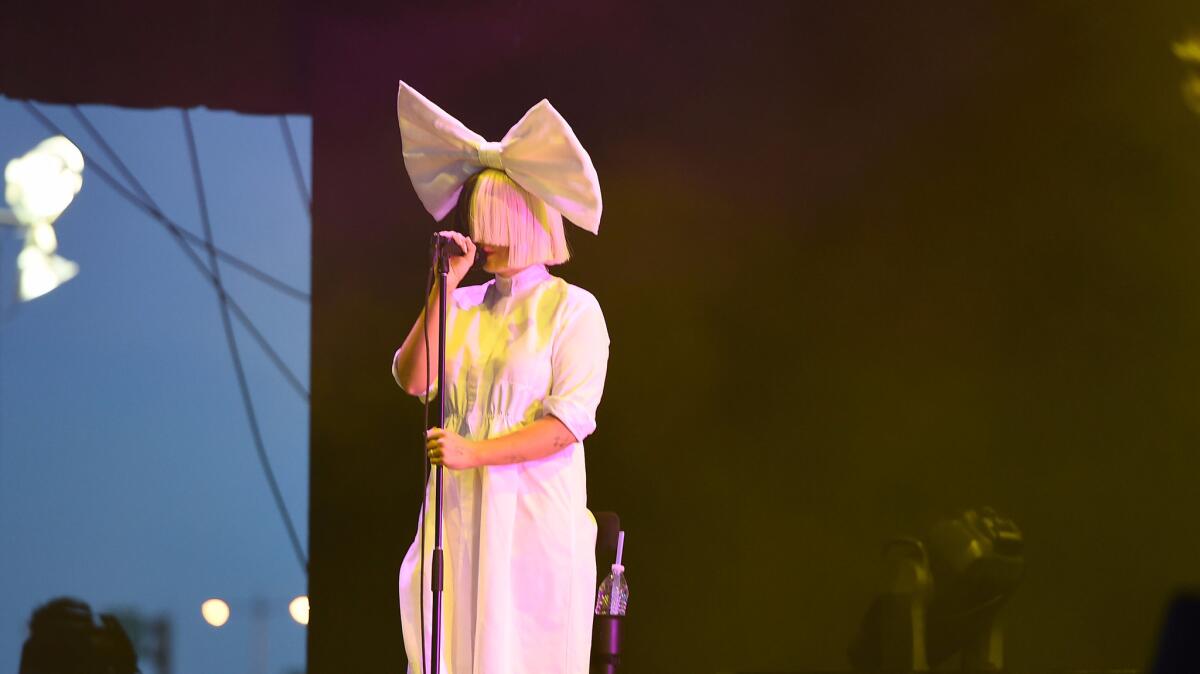 Sia performs onstage at the 2016 Panorama NYC Festival.