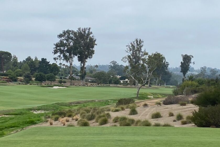 The redone fifth hole of the Rancho Santa Fe Golf Course.