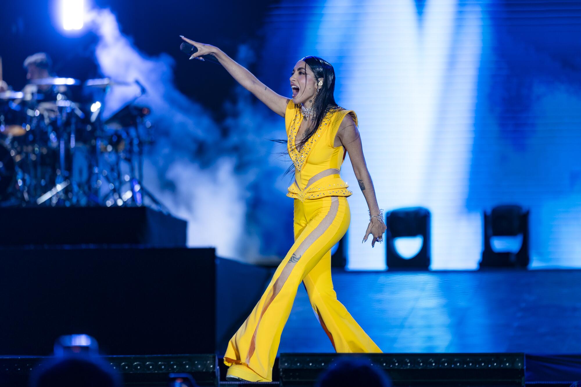 Maria Becerra se presentó la noche del viernes ante un estadio