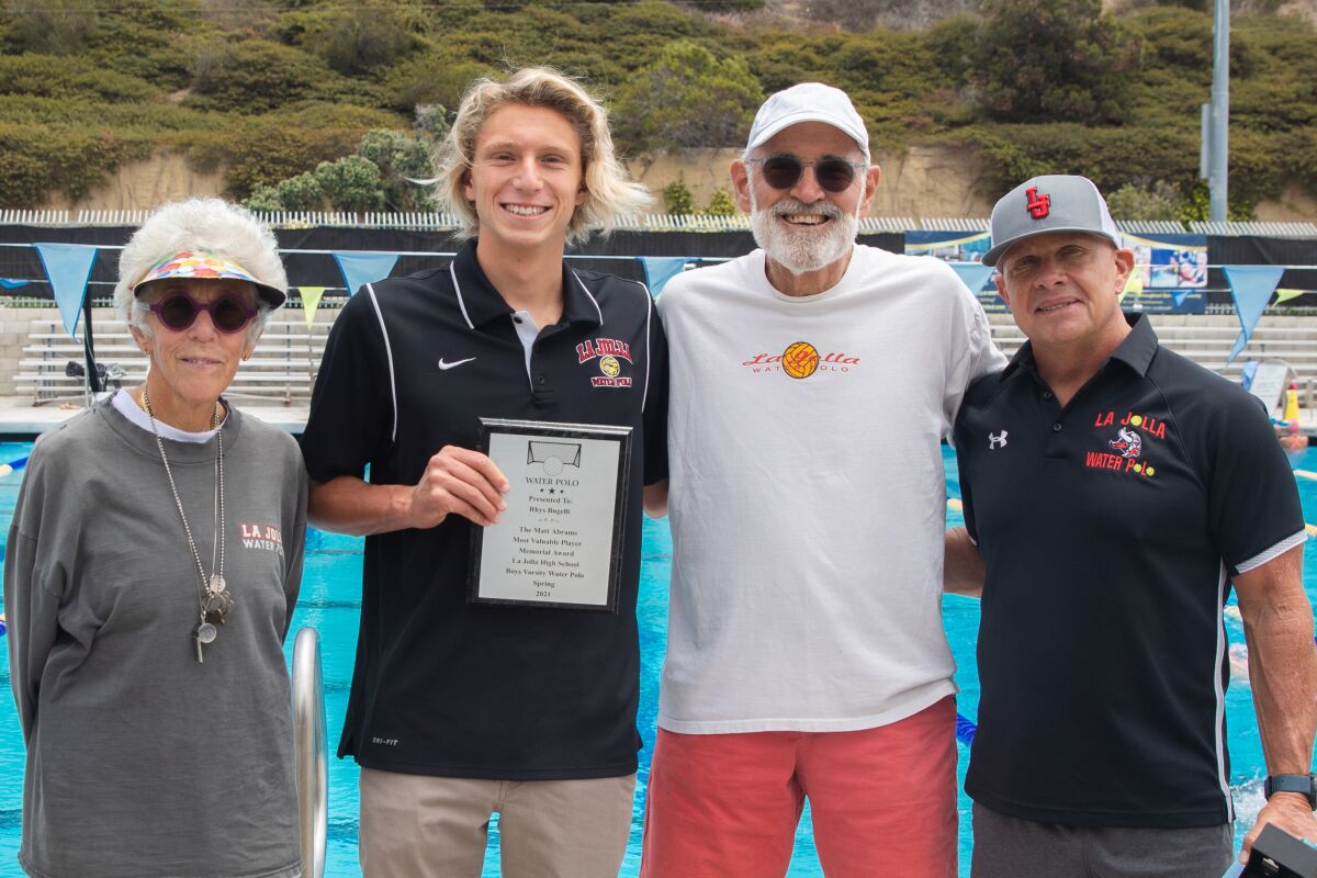 Joyce Abrams, Rhys Bugelli, Dave Abrams and Tom Atwell (from left)