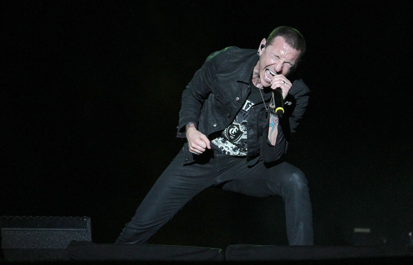 Chester Bennington and Linkin Park play the Rock in Rio fest in Las Vegas on May 9.