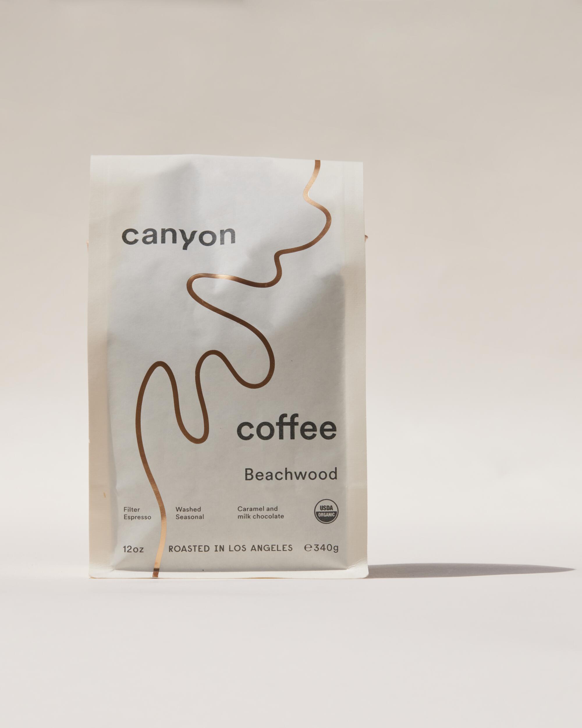 A pound of coffee from Canyon Coffee