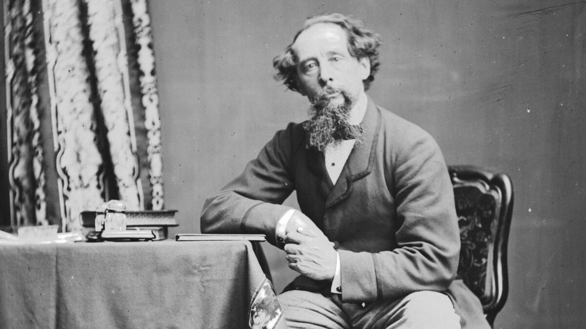 Portrait of writer Charles Dickens.