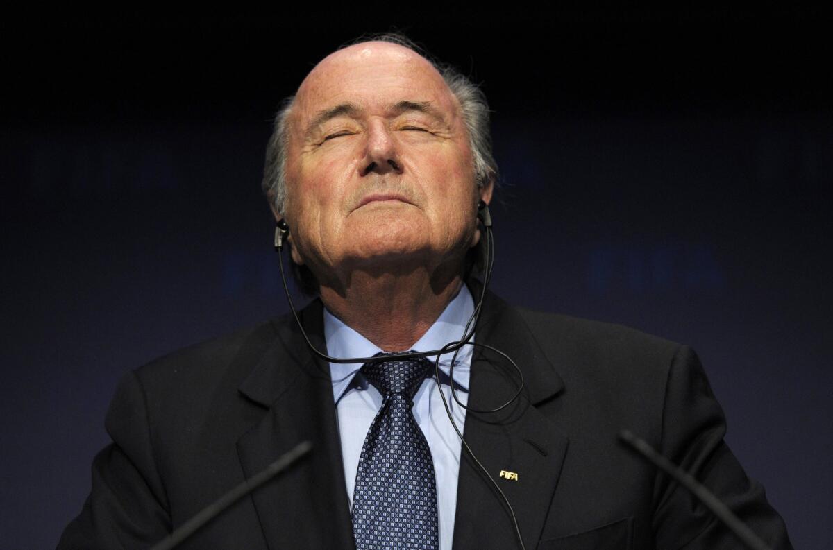 Sepp Blatter, pictured in 2010, announced Tuesday he would resign as president of FIFA as the world soccer governing body becomes more and more engulfed in scandal
