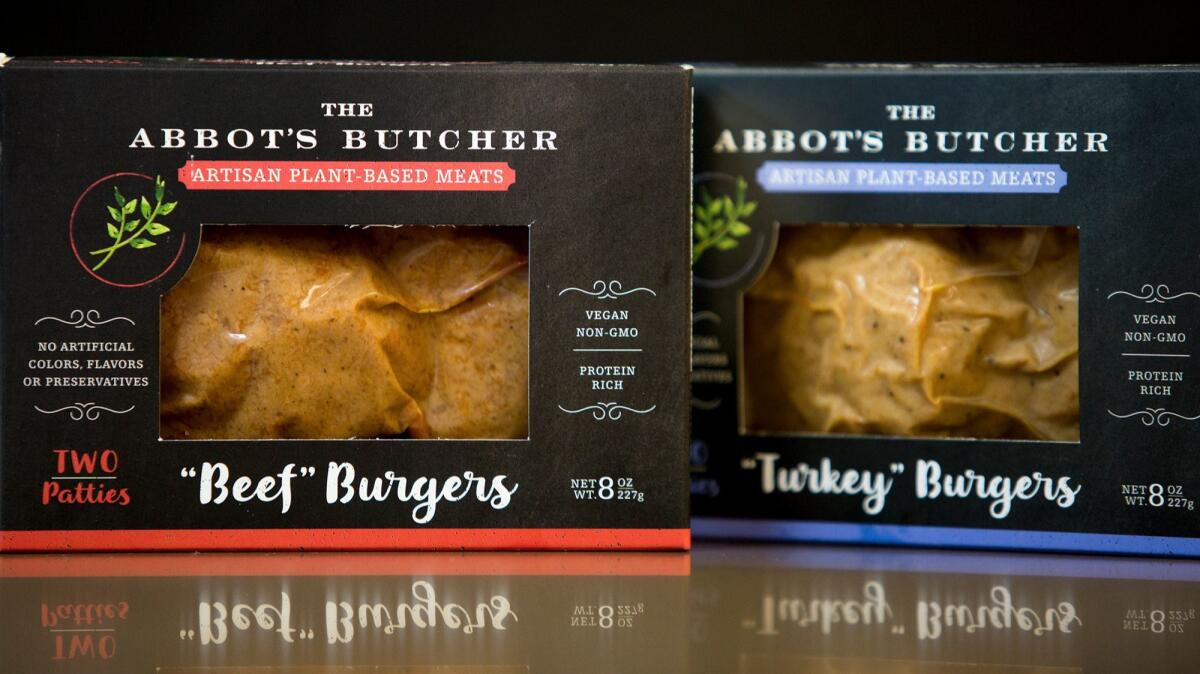 Two of The Abbot's Butcher's artisanal, plant-based "meats."