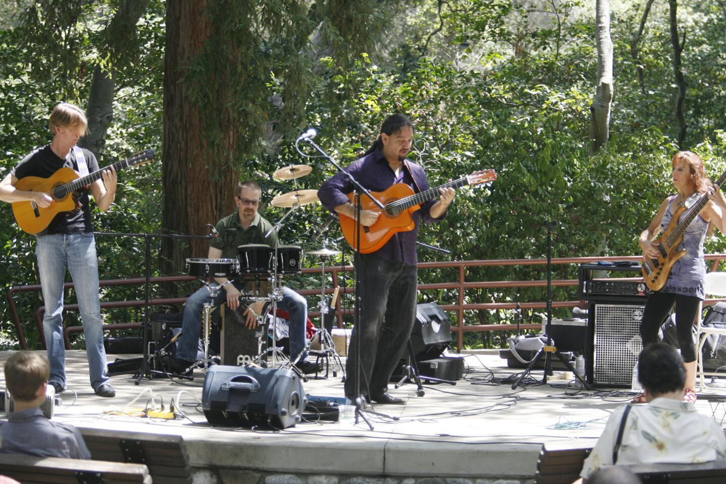 Incendio performs at the Descanso Gardens