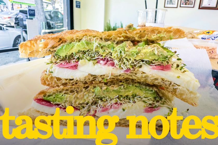 The Mozzarella, one of the choice sandwiches at the new Bread Head in Santa Monica.