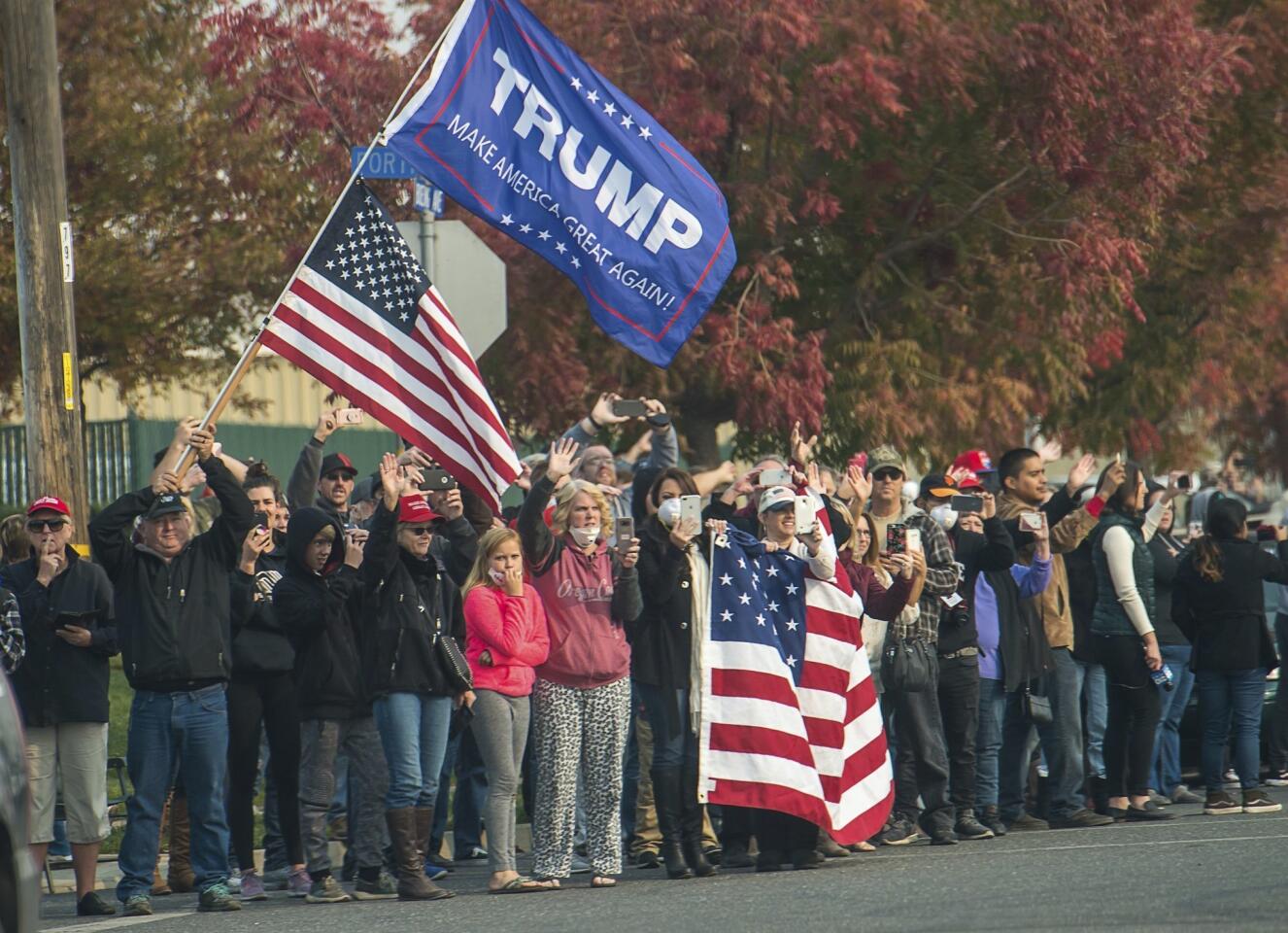 President Trump visits California fire areas