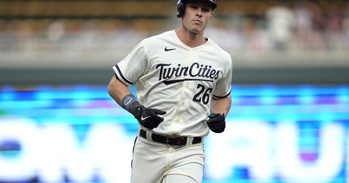 Minnesota Twins' Max Kepler drops his helmet after striking out swinging  during the first inning of a baseball game against the Chicago White Sox in  Chicago, Wednesday, June 30, 2021. (AP Photo/Nam