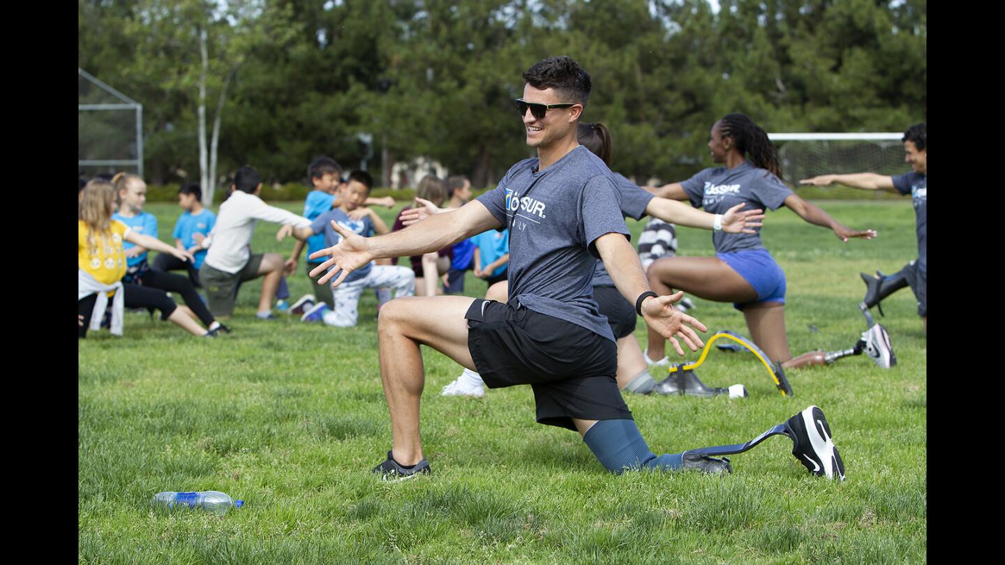 Photo Gallery: Paralympic Athletes visit Woodbury Elementary School in Irvine