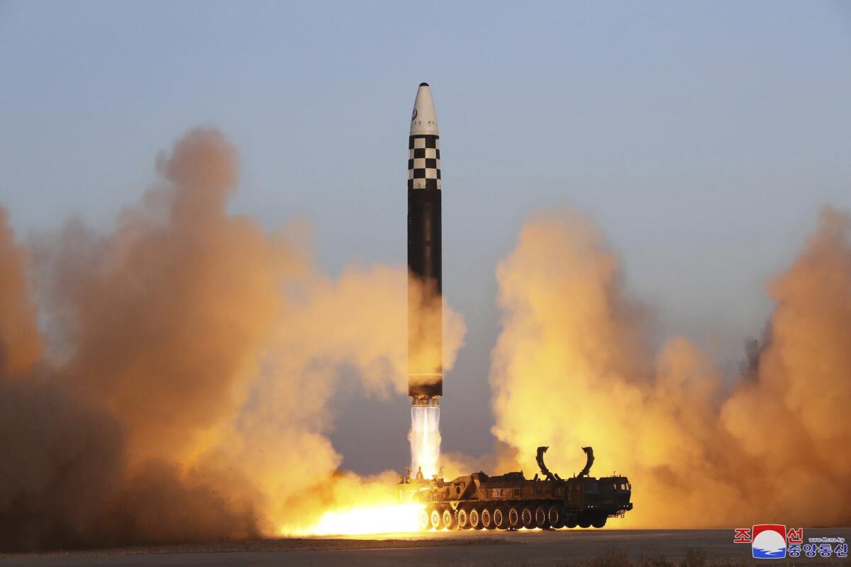 Alleged North Korean intercontinental ballistic missile launch