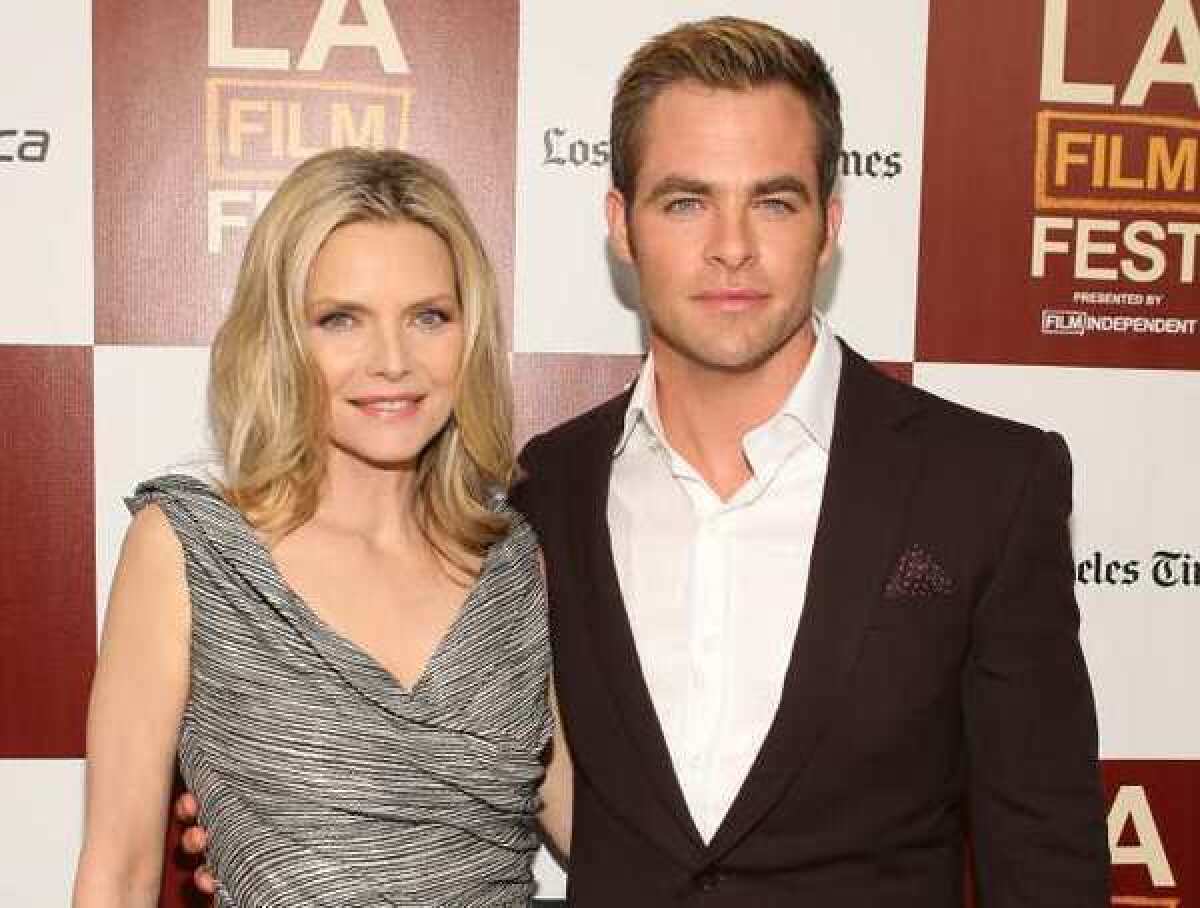 Michelle Pfeiffer and Chris Pine star in "People Like Us."