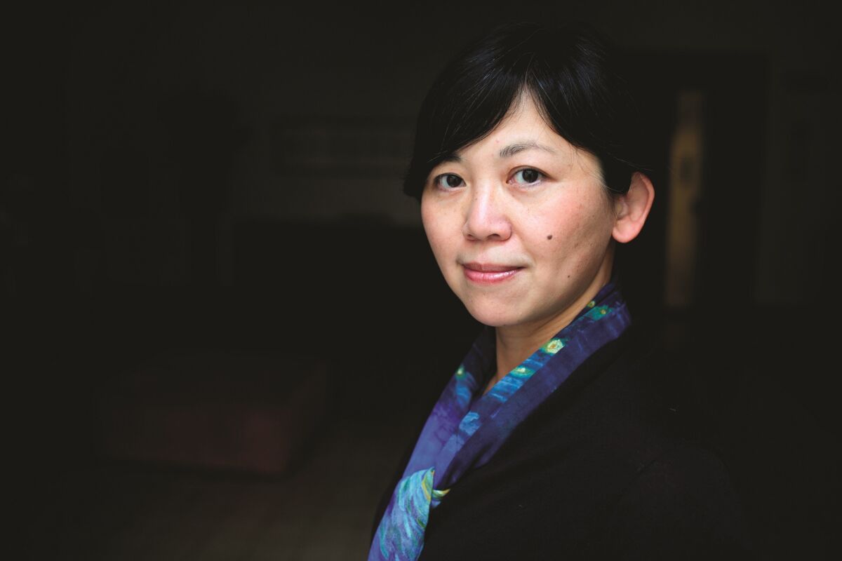 Yiyun Li, whose novel "Must I Go" tackles the loss of a child to suicide.