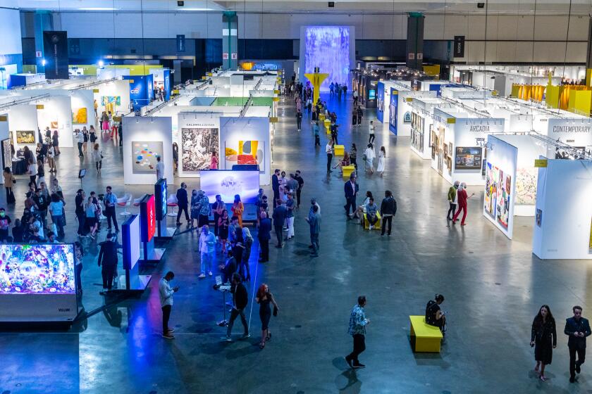 The LA Art Show, at the downtown L.A. convention center, in July, 2021.