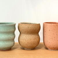BX Ceramics wave cups for the Made in LA Gift Guide.