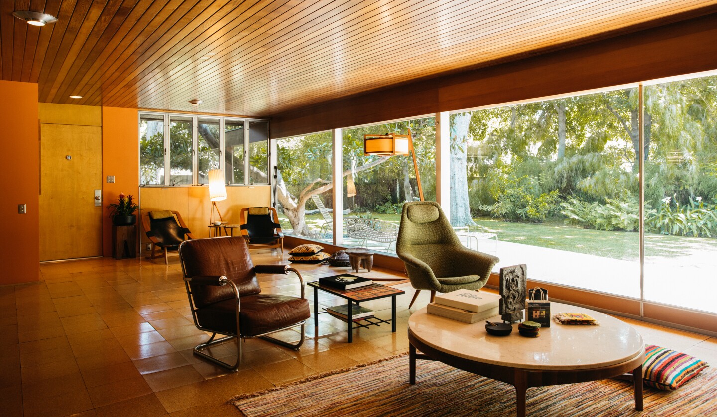 Built in 1949, the Midcentury gem dazzles with terrazzo terraces, cork floors and walls of glass.