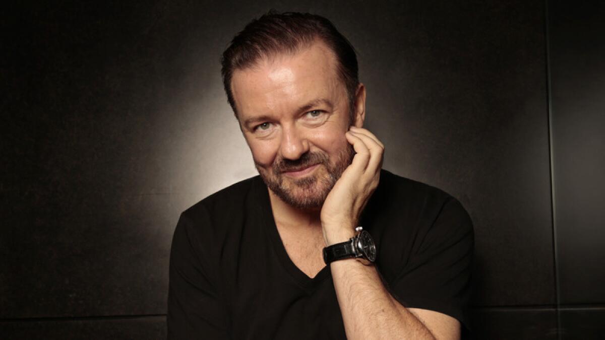 "I'm doing these jokes not for the people in the room," Ricky Gervais said. "I'm doing it for the 200 million people watching around the world"