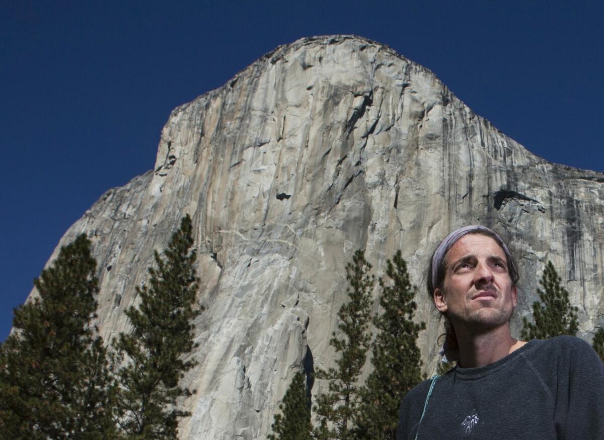 On May 17, rock climber Dean Potter died while BASE-jumping at Yosemite National Park. Here, Potter stands in front of Yosemite's El Capitan in 2010.