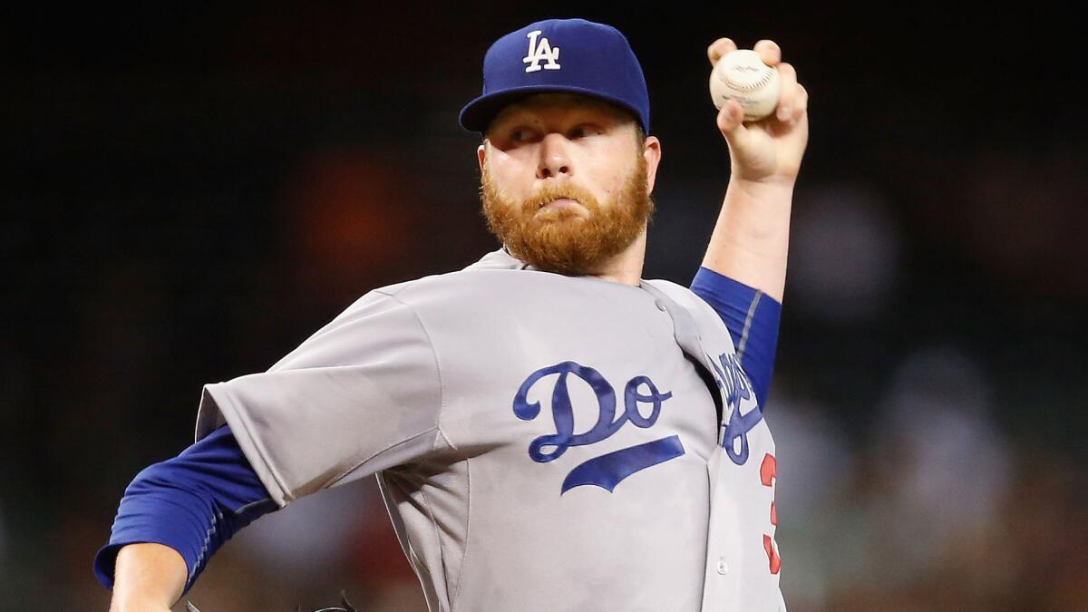 Dodgers starter Brett Anderson delivers a pitch during a game against the Arizona Diamondbacks on July 1, 2015.