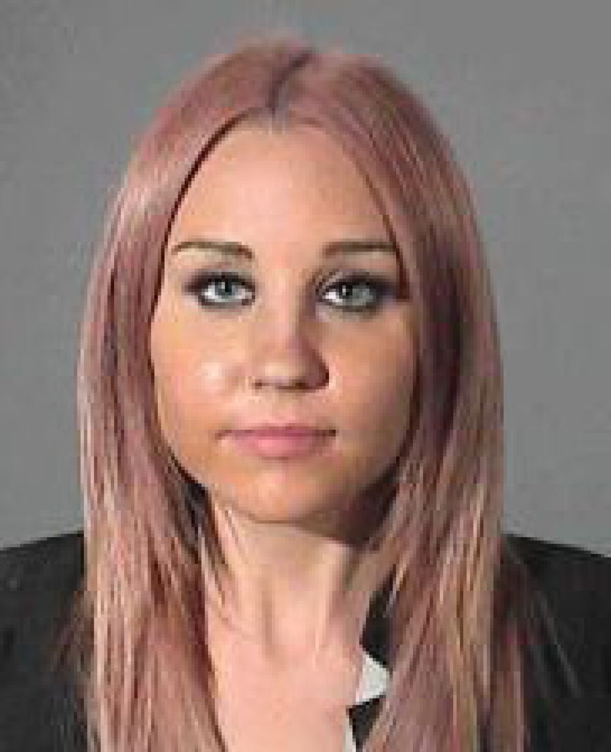An L.A. County Sheriff's Department booking photo of actress Amanda Bynes.