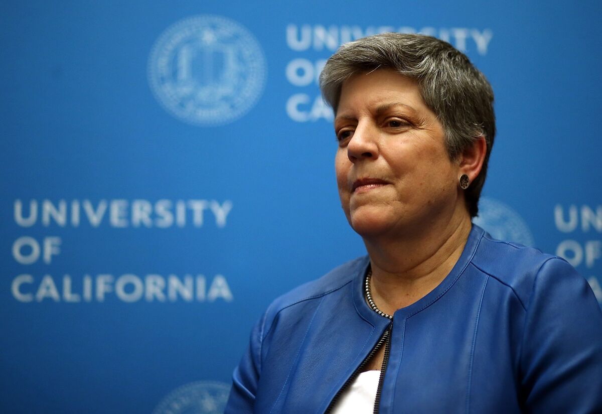 Janet Napolitano, former U.S. Secretary of Homeland Security, is about to become UC system president.