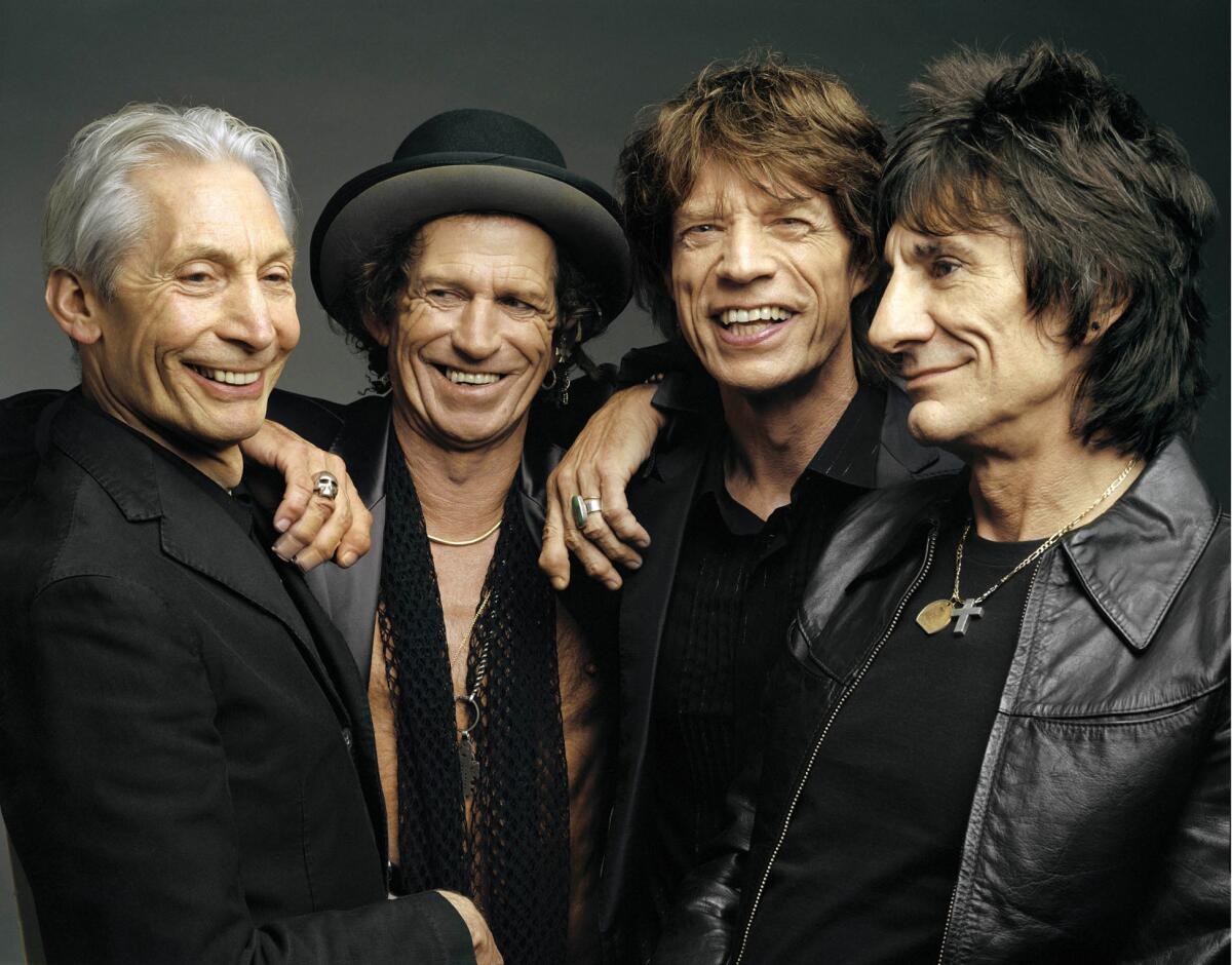 Rolling Stones members, from left, Charlie Watts, Keith Richards, Mick Jagger and Ron Wood will bring their 50 and Counting tour to the U.S. and United Kingdom in May and June.