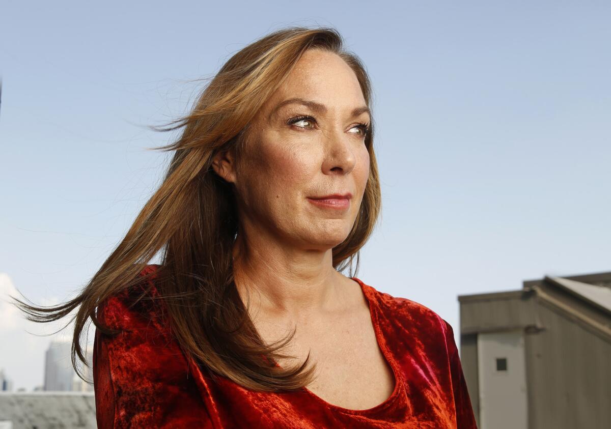 Elizabeth Marvel, who played the first female president on "Homeland" and appears in Nicole Holofcener's new film, photographed in Brooklyn, New York.