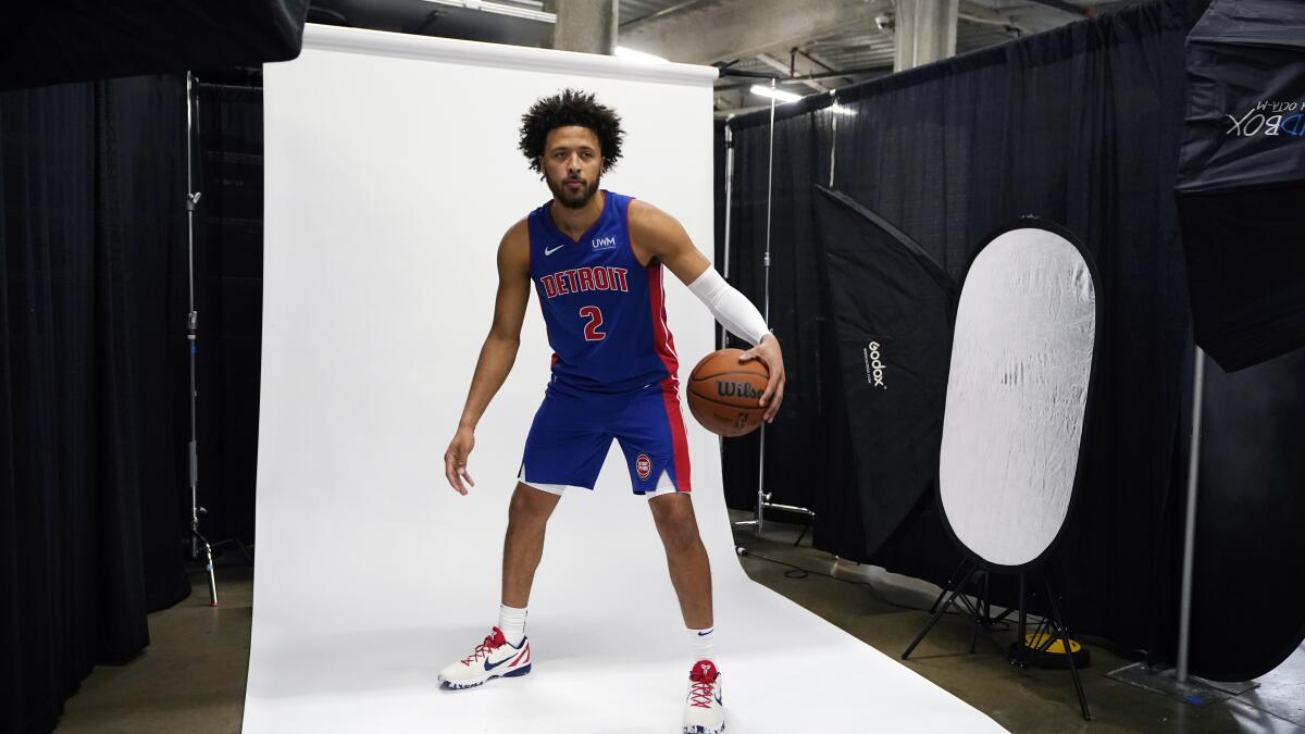 Pistons guard Cade Cunningham bulked up for 2nd NBA season - The San Diego  Union-Tribune