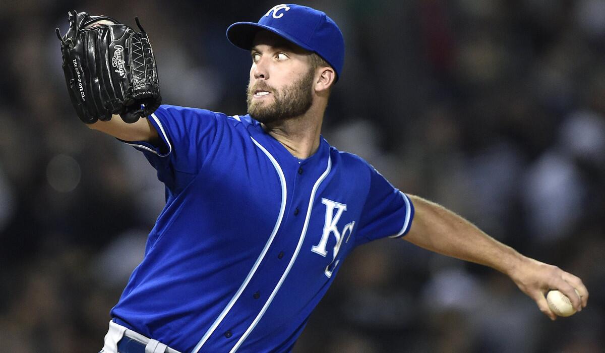 Royals starting pitcher Danny Duffy has a 2.41 earned-run average on the road this season, but that wasn't enough to get him a spot in the rotation for the ALDS against the Angels.