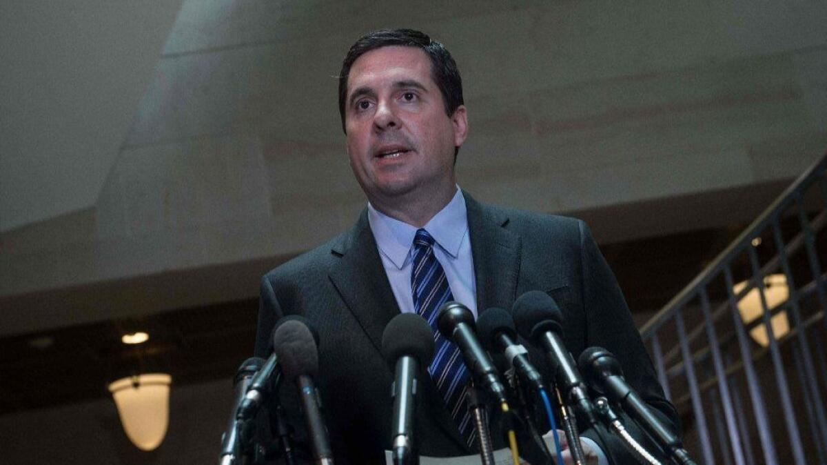 Rep. Devin Nunes (R-Tulare) in 2017.