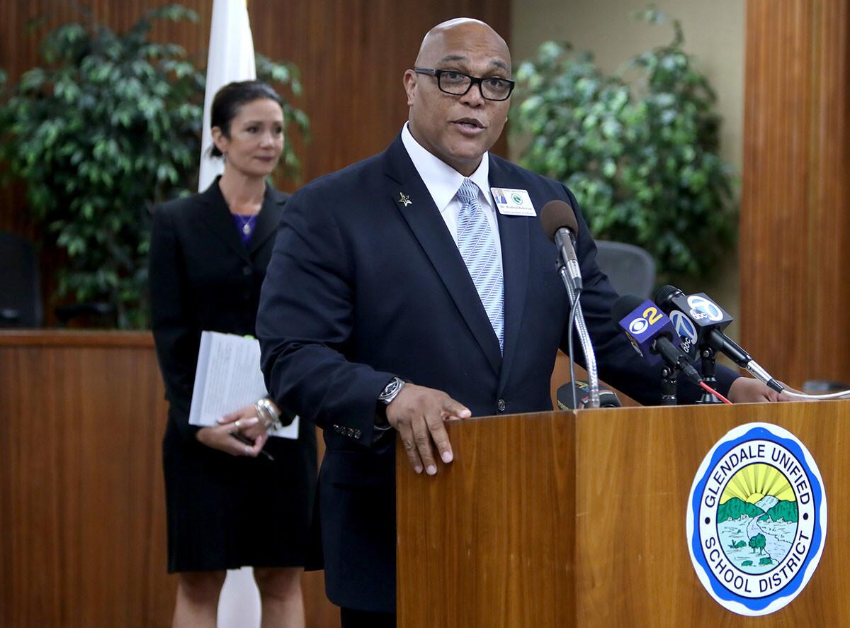 Photo Gallery: GUSD press conference addresses recent fight, football game cancellations at Hoover High