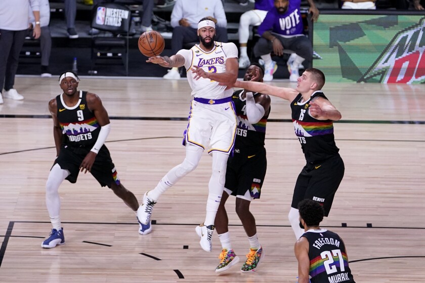 Recap Lakers Lose To Denver Nuggets In Game 3 Lead Series 2 1 Los Angeles Times
