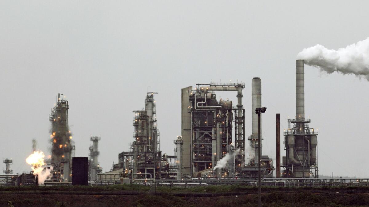 The Tesoro Corp. refinery in Anacortes, Wash., in 2010.