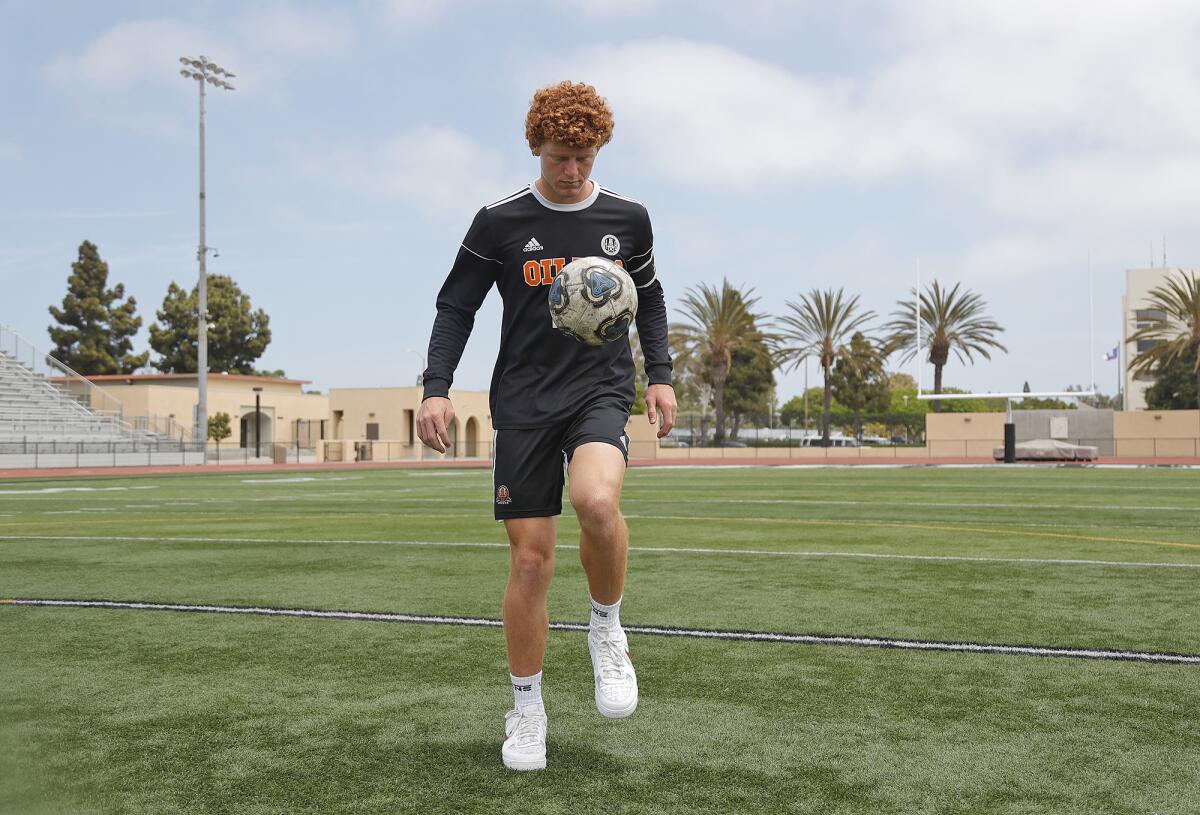Huntington Beach center back Reid Fisher is committed to San Diego State.