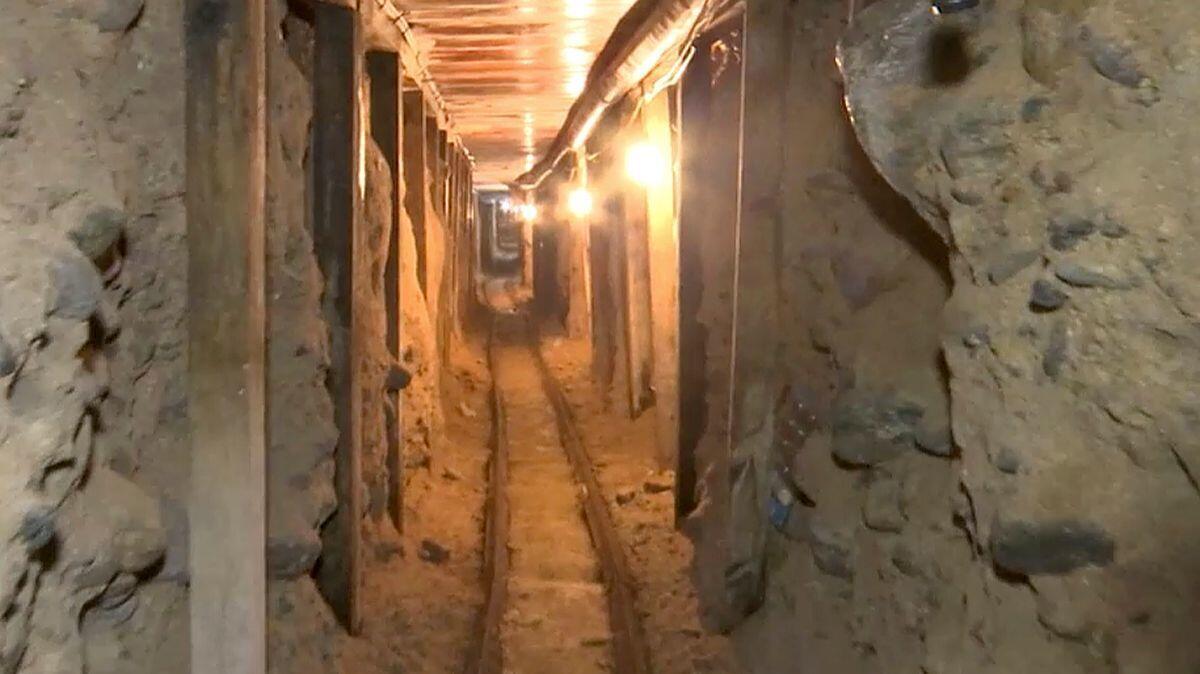 A cross-border drug smugglers' tunnel that had been shut down but left unfilled on the Mexican side was found to be back in operation in December, officials said.