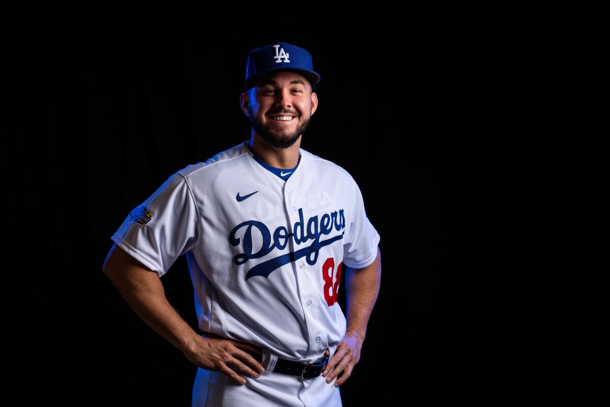 Dodgers outfield prospect Zach Reks  