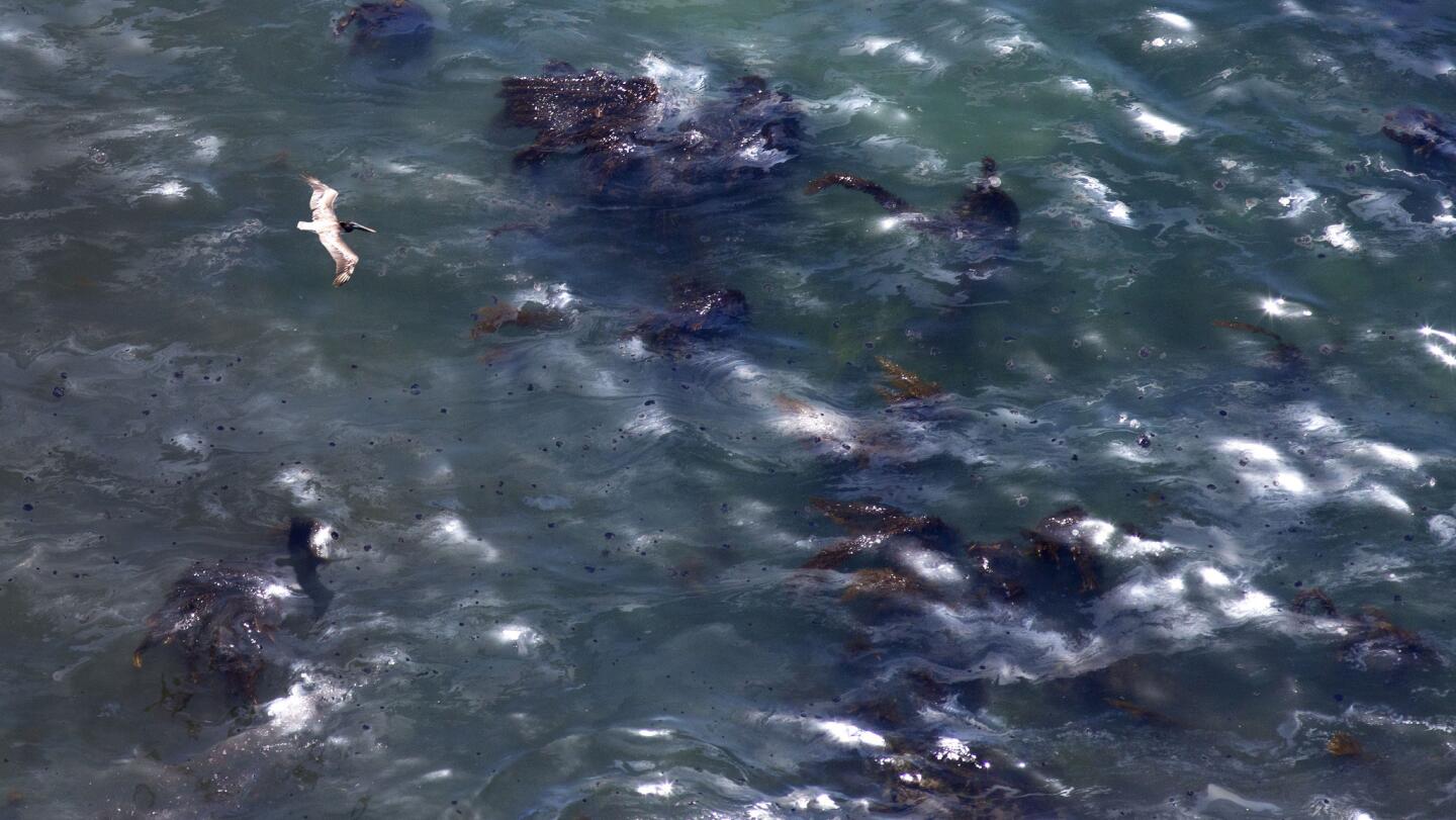 Oil spill on Santa Barbara County coast