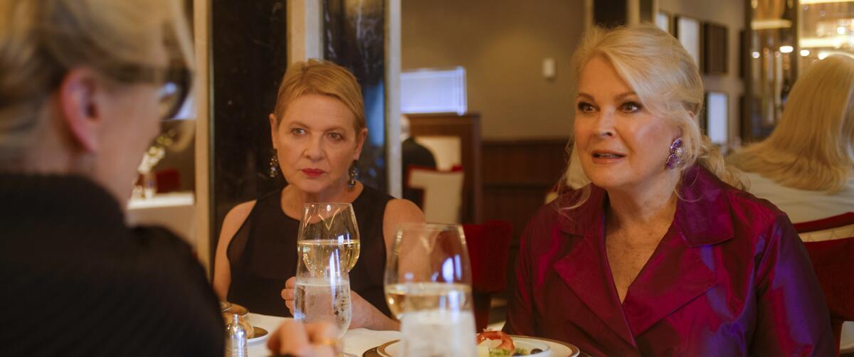Dianne Wiest listens in as Candice Bergen faces off with Meryl Streep in "Let Them All Talk."