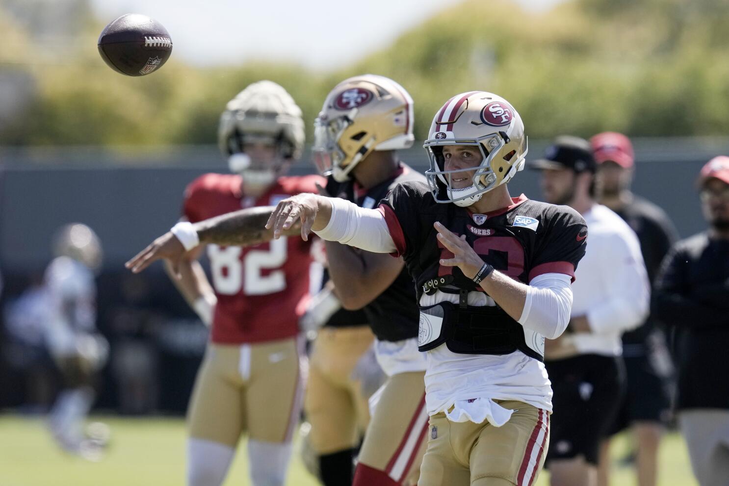 49ers: Trey Lance on going from starter to battling for second-string at  training camp