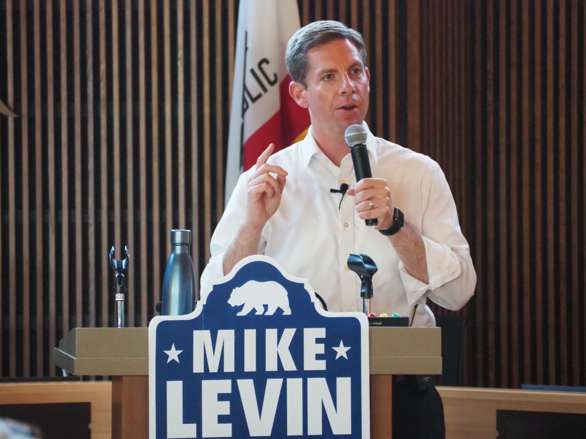 U.S. Rep. Mike Levin held a town hall at Del Mar City Hall