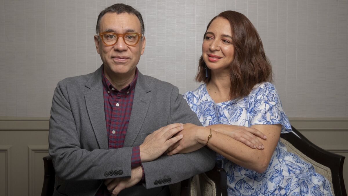 Comic actors and longtime collaborators Fred Armisen and Maya Rudolph star in the upcoming Amazon comedy-drama "Forever."