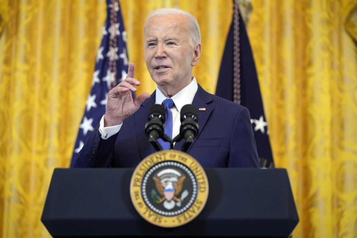 El presidente Joe Biden en un evento en la Casa Blanca en Washington