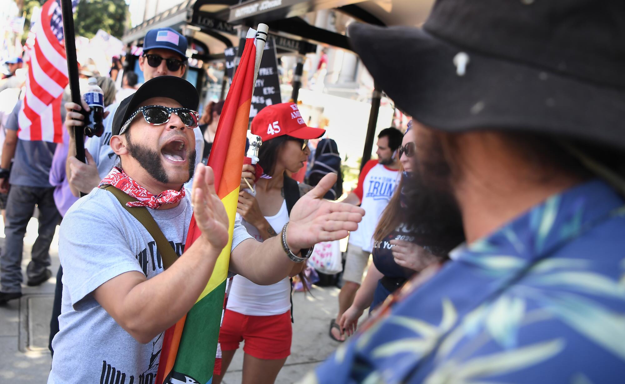 Protest outside L.A. City Hall