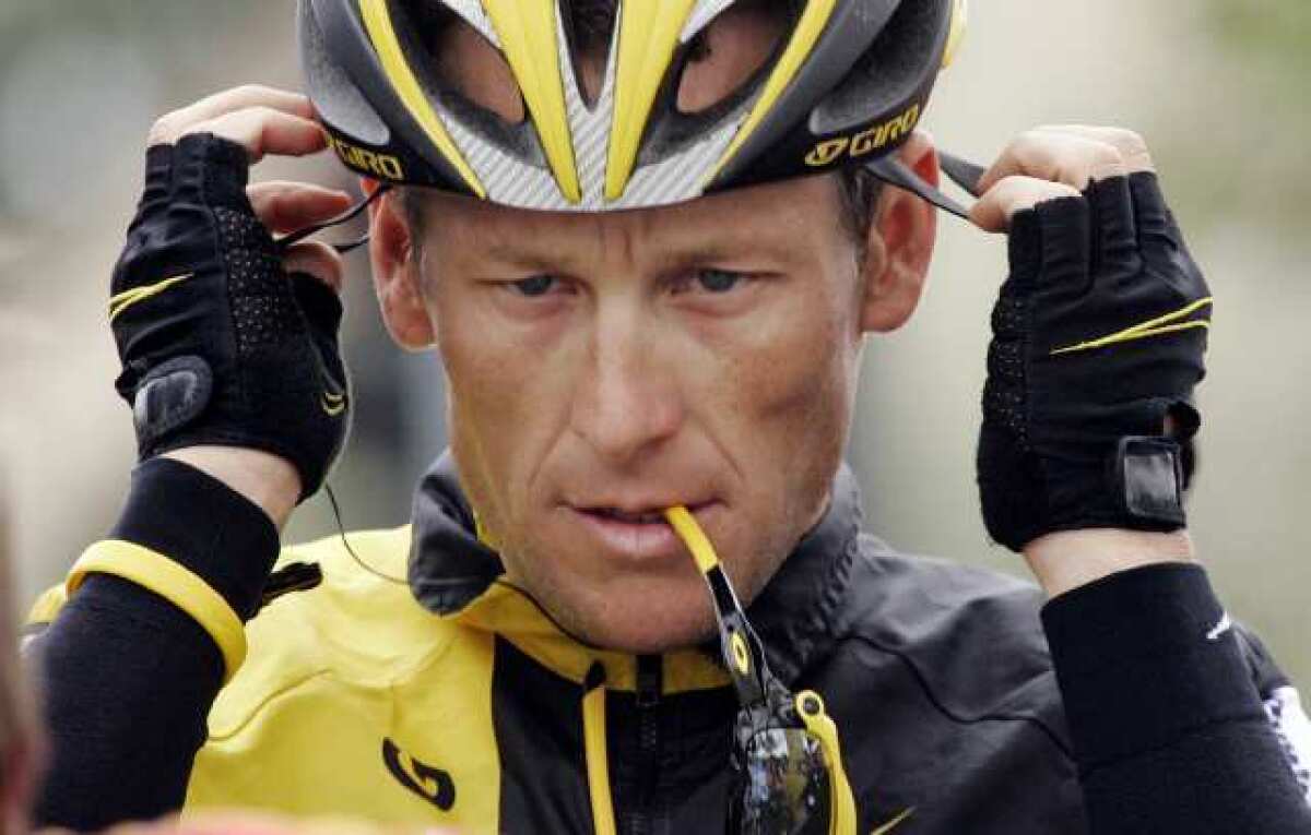 Lance Armstrong during the 2009 Tour de California.