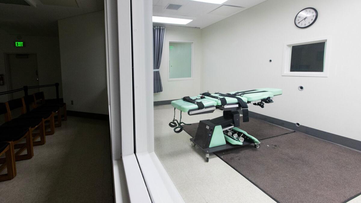 The lethal injection facility is shown before being dismantled at San Quentin State Prison in San Quentin, Calif. on on March 13.