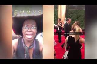 Watch our Snapchats from the Emmy red carpet