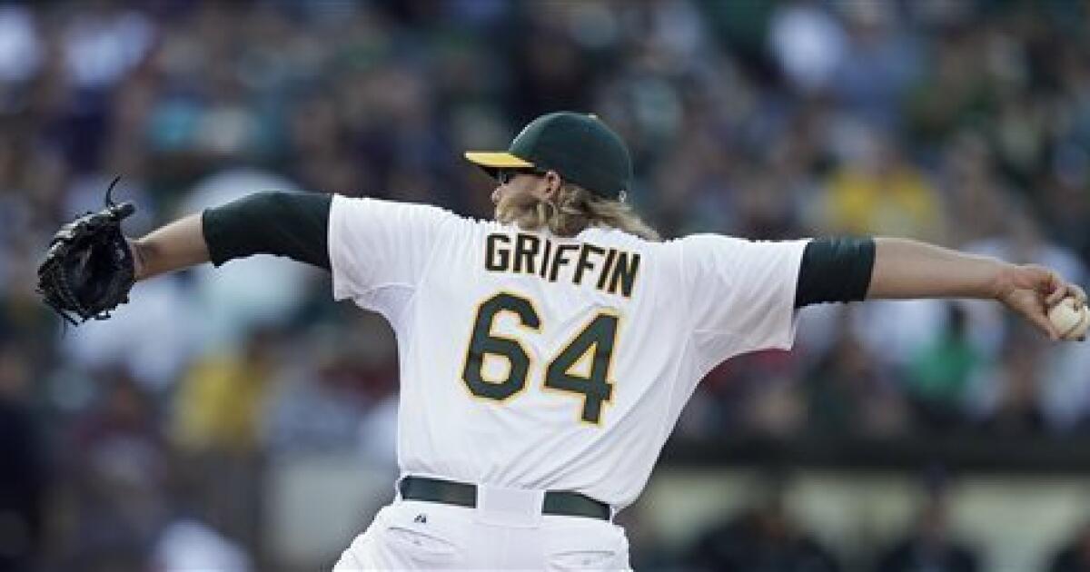 A.J. Griffin strikes out seven in seven innings as Oakland