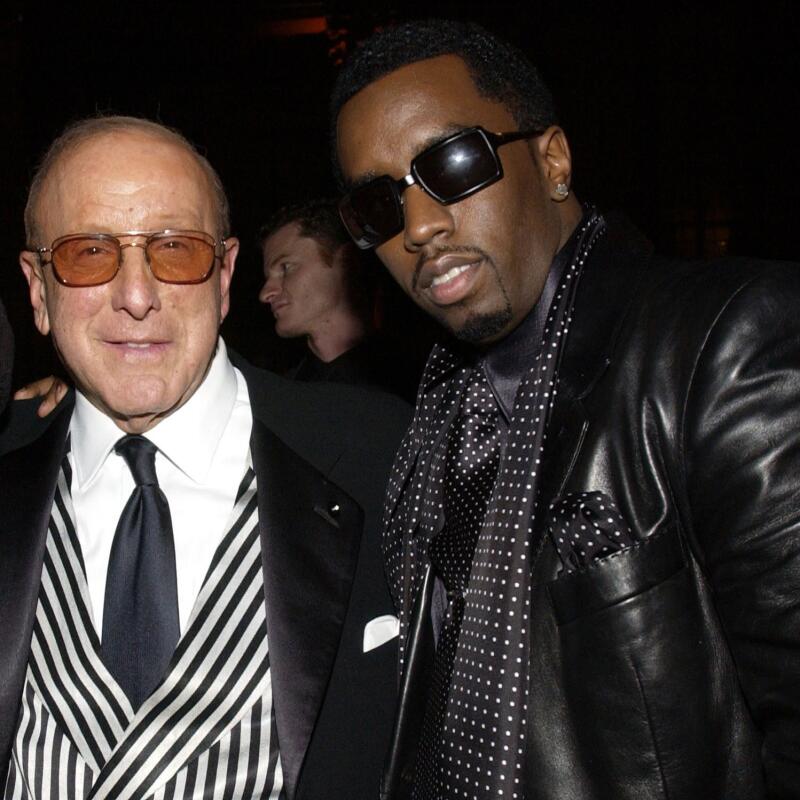 Clive Davis and Sean Combs