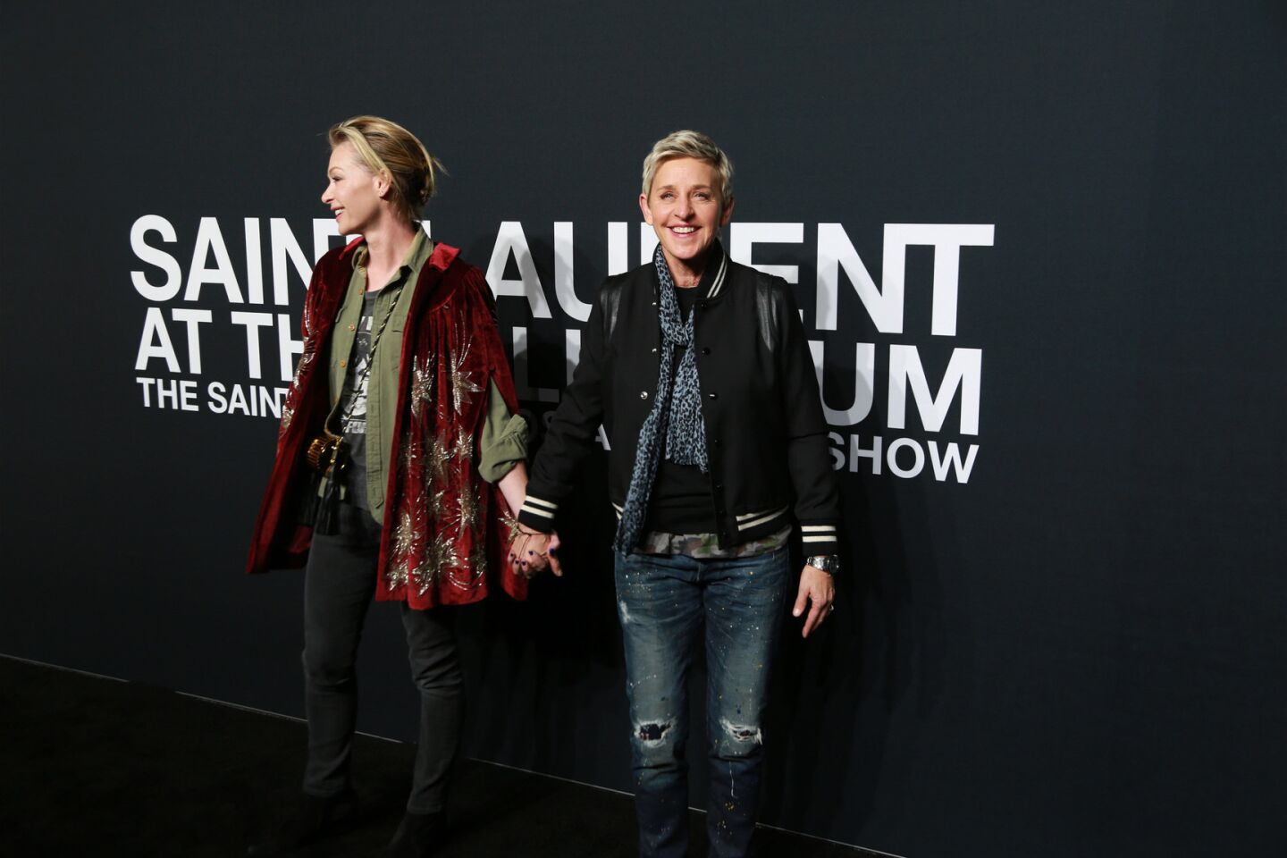 Ellen DeGeneres at Saint Laurent